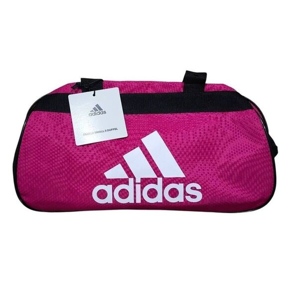 Adidas Diablo Small Duffel Athletic Training Bag Unisex Pink Black White - Picture 1 of 7